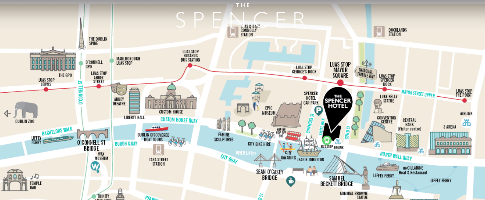 The Spencer Hotel Map