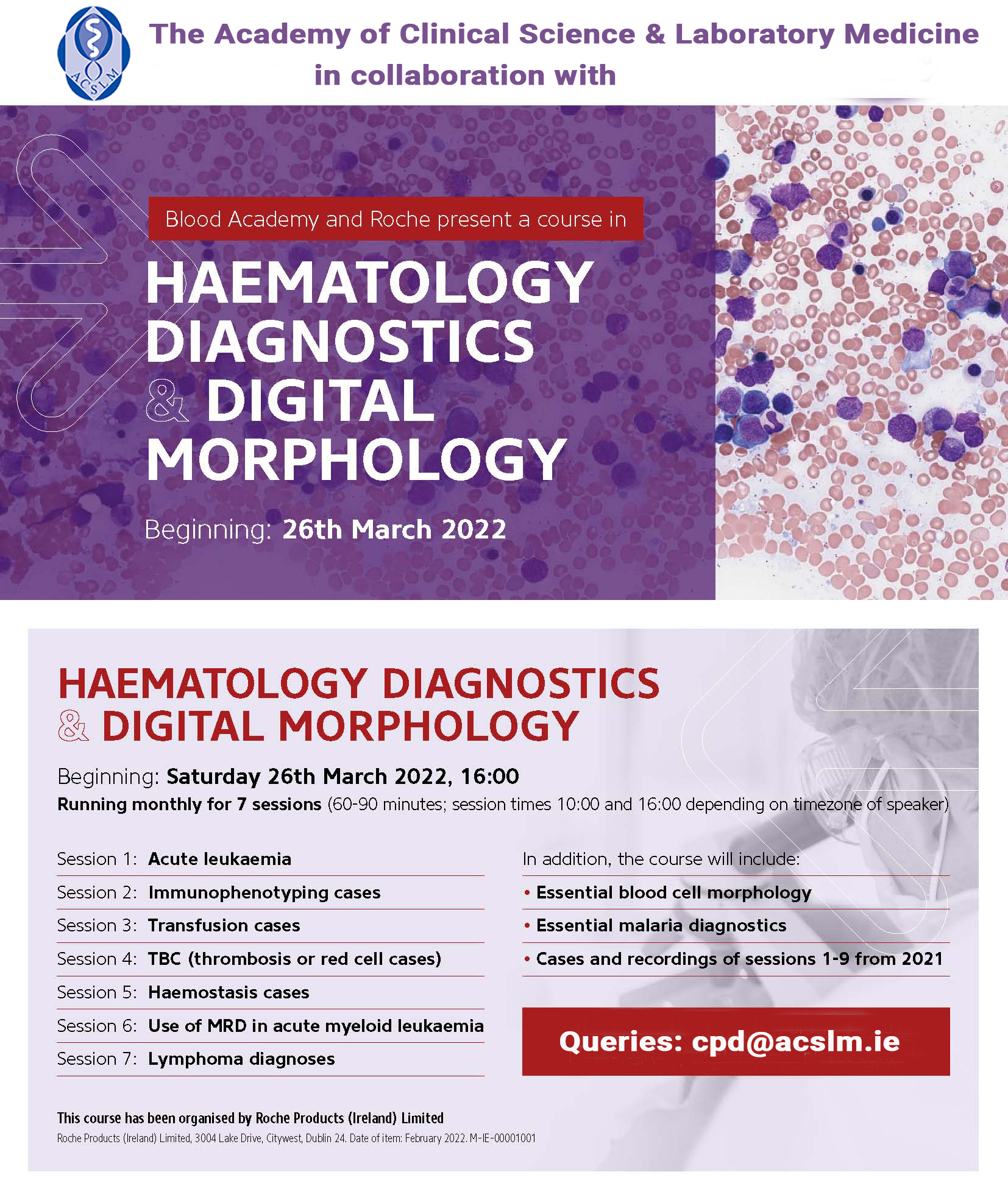 Haematology Diagnostics and Digital Morphology